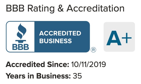 BBB A+ Rating VMS Auto Collision Center screenshot of VMS Auto Collision Center's BBB Rating and Accreditation of A+