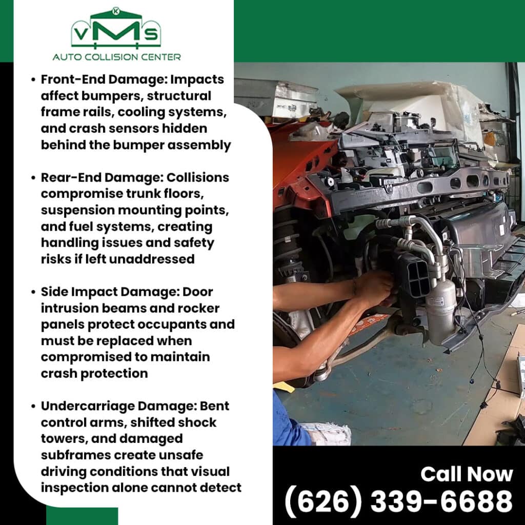 common collision damage types